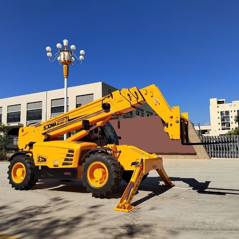 Forklift front view