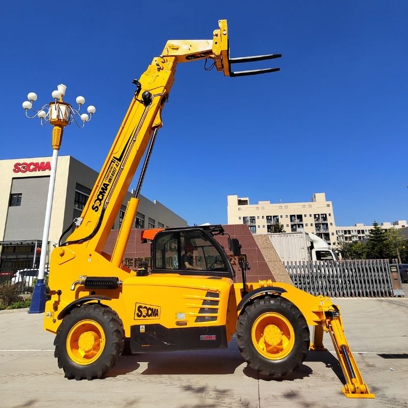 Forklift front-left view