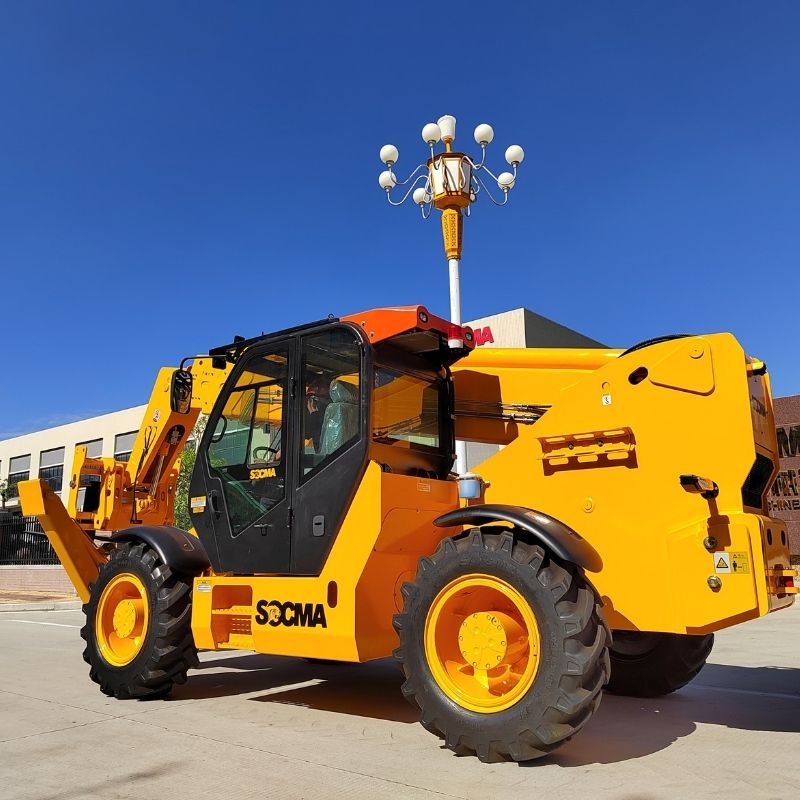 Forklift rear view