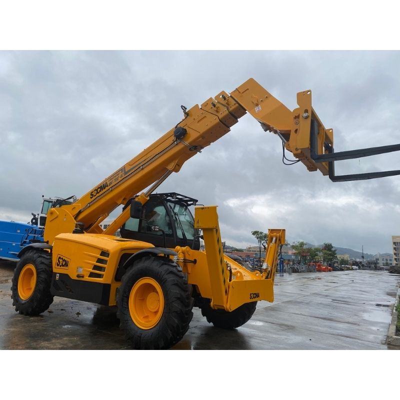 Forklift front-left view